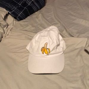 Superfruit Merch White Banana Baseball hat